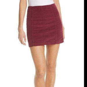 Free People Corduroy Miniskirt